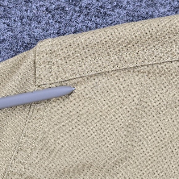 Wallace & Barnes‎ Men's Cotton Short-Sleeve Shirt S Beige Workwear Safari Woven - Picture 9 of 12